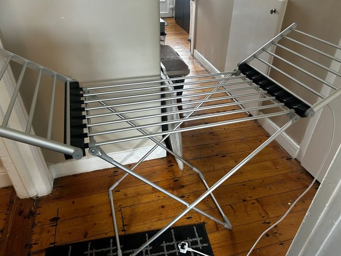 Electric/Heated clothes horse/airer with cover