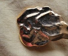 Vintage yves saint laurent gold pin