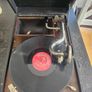 Vintage His Master's Voice portable gramophone, Image 2