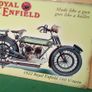 Royal Enfield motorcycle tin metal sign Enfield classic bike sign Image 9
