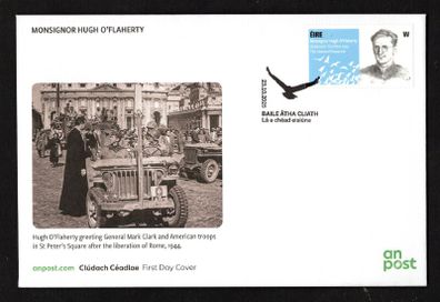 2024 Ireland Centenary of the Ordination of Monsignor Hugh O'Flaherty Commemorative Stamp An Post First Day Cover (FDC)