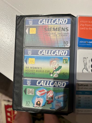 callcards start at 1 euro each most are 2 euro each