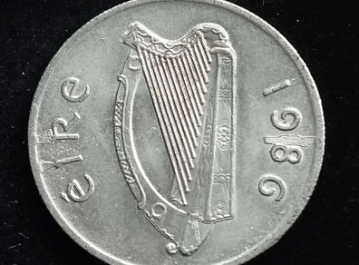 Ireland - ERROR - 1986 - 5 Pence - Bull - KM.22 - [2009]