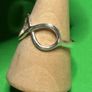 Handmade sterling silver infinity ring. Size p&1/2 Image 3