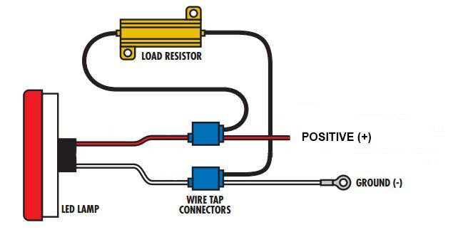 2x 50W 6 ohm Load Resistor Canbus Error Cancel Fix LED Fast Hyper Flash Blinking Car Motorbike
