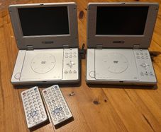 Two portable dvd players - read notice