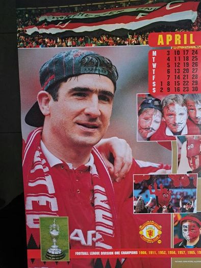 Man United 1995 Double Winners Official Collectors Calendar
