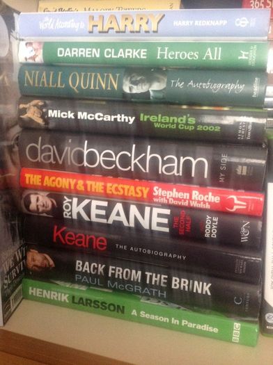 Sports Hardback books.  5 each.