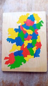 Map of Ireland wooden jigsaw