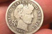 1909 Barber Dime