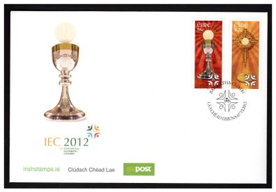 2012 Ireland 50th International Eucharistic Congress Commemorative Stamps Official An Post First Day Cover (FDC)