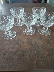 Waterford Crystal 5 Liqueur Glasses