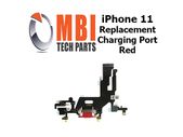 iPhone 11 Replacement Charging Port Dock Connector Flex Cable Mic Red