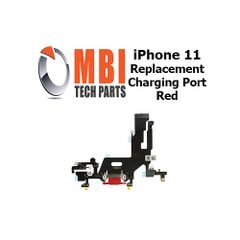 iPhone 11 Replacement Charging Port Dock Connector Flex Cable Mic Red