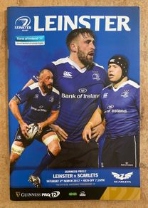 2017 Leinster v Scarlets - Guinness PRO12 Programme