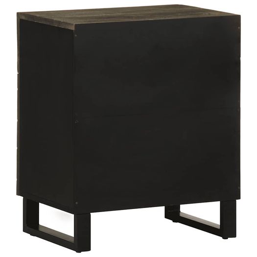 Bedside Cabinet Black 50x33x60 cm