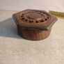 Wood Vintage Jewelry Box || Hexagon Shape Image 2