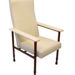 Cream Vinyl Orthopaedic Chair Hospital style chair, Adjustable, Grab a bargain.