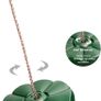 Green Plastic Disc Swing with Rope Silky and Weather Resistant Image 2