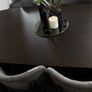 210cm Dark Brown Oak Dining table, Ex Display Like New Image 7