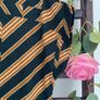 top Bnwt dark green & mustard top onesize Image 5
