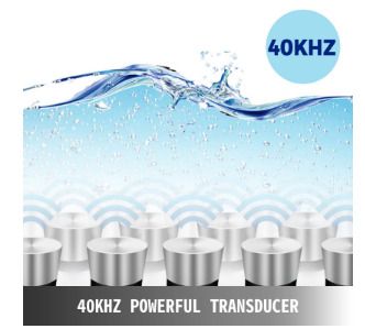 Ultrasonic Cleaner with Heater Digital Timer Mini Portable Ultrasound Bath Washing Machine for Jewelry Glasses Timepieces