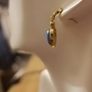 Gold Plated Sterling Silver Turquoise Drop Earrings Image 5