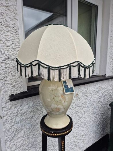 New old Stock Denby Stoneware 1980s certified Table lamp by Denby handthrown by David Williams Midcentury new used