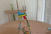 Hand beaded giraffe and elephant