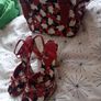 Karen Millen cherry handbag and sandles, size 38 Image 3