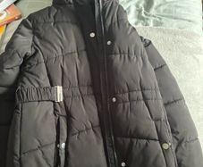 NEW girls black belted coat
