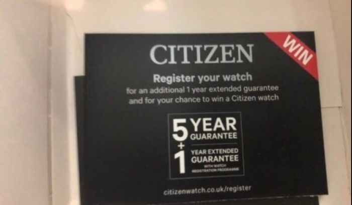 Citizen watch eco drive solar battery Brand new 6 years warranty