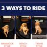 4-in-1 Pet Car Seat Cover with Mesh Window waterproof, Durable and Travel-Ready Image 4