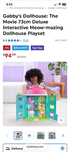 Gabby's dollhouse interactive playset