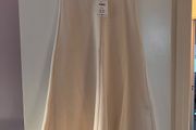 Cream midi skirt