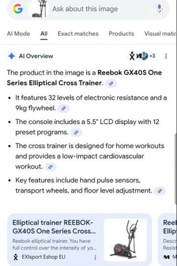 Reebok Elliptical Cross Trainer