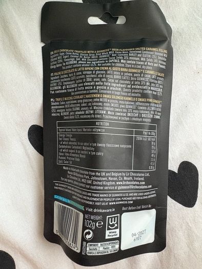 guinness mini caramels pouch 102g