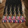 Jasmine London Black Halterneck Maxi Dress - Star & Paisley Print - Size L Image 7