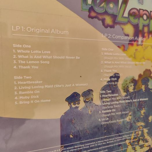 Led Zeppelin "II" ("2") Deluxe 2LP Set