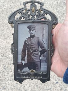 Original Gilded Framed Signed Photo Jakob Schott(German WW1)