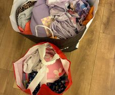 Free clothes and toys