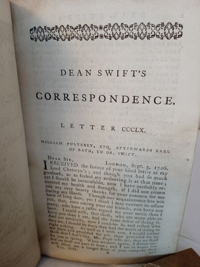 The Works of Jonathan Swift with Notes Historical and Critical By J. Hawkesworth, L.L.D. and others. Vol. VIII Published by J. Williams Dublin., 1774 (PT263)