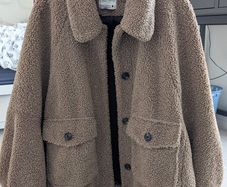 Zara faux fur teddy coat