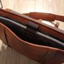 Leather messenger bag Image 5
