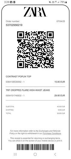 Zara TRF - Cropped Flare High-Rise Jeans - Size 32 UK 4 - BNWT RRP 30