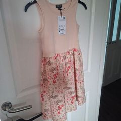 NEW Peach and cream girls dress