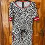 Jane Lushka Animal Print Midi Dress Size UK12 Drawstring Waist Image 4