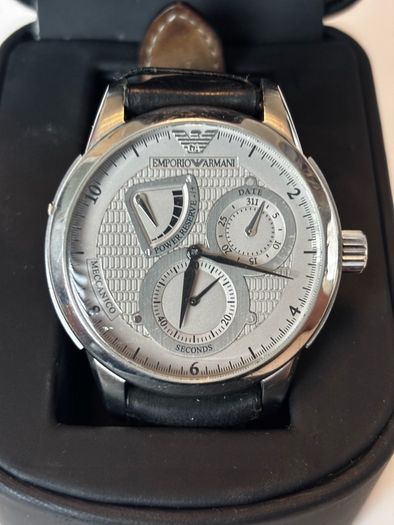 Emporio Armani Meccanico Automatic Mens Watch AR 4601  Power Reserve  Box