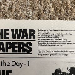 Reprinted Newspapers from WW2