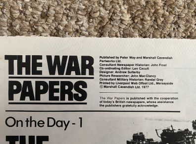 Reprinted Newspapers from WW2